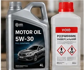 Етикетки для промислової продукції — приклад готової продукції