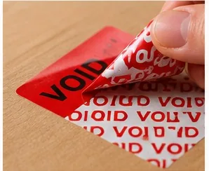 Защитные этикетки VOID — приклад продукції